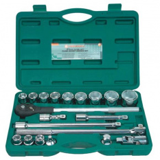 Набор головок торцевых Jonnesway S04H6121S 3/4"DR, 19-50 мм, 21 предмет